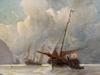 Seascape with sailing ships - Gamba Enrico
